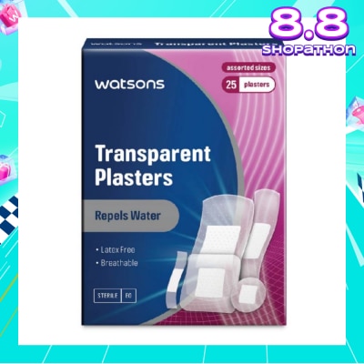 WATSONS Watsons Transparent Plasters 25s Assorted