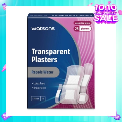 WATSONS Watsons Transparent Plasters 25s Assorted