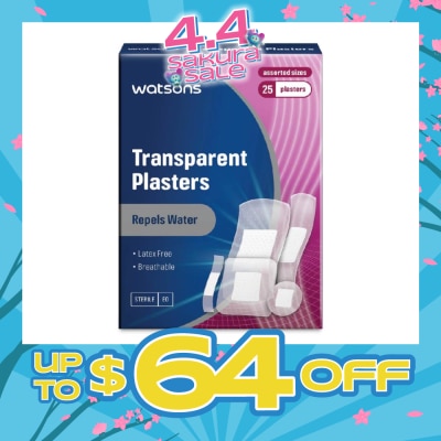 WATSONS - Watsons Transparent Plasters 25s Assorted