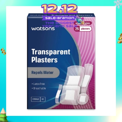 WATSONS Watsons Transparent Plasters 25s Assorted