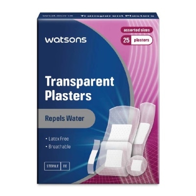 WATSONS Watsons Transparent Plasters 25s Assorted