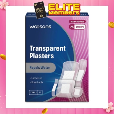 WATSONS Watsons Transparent Plasters 25s Assorted