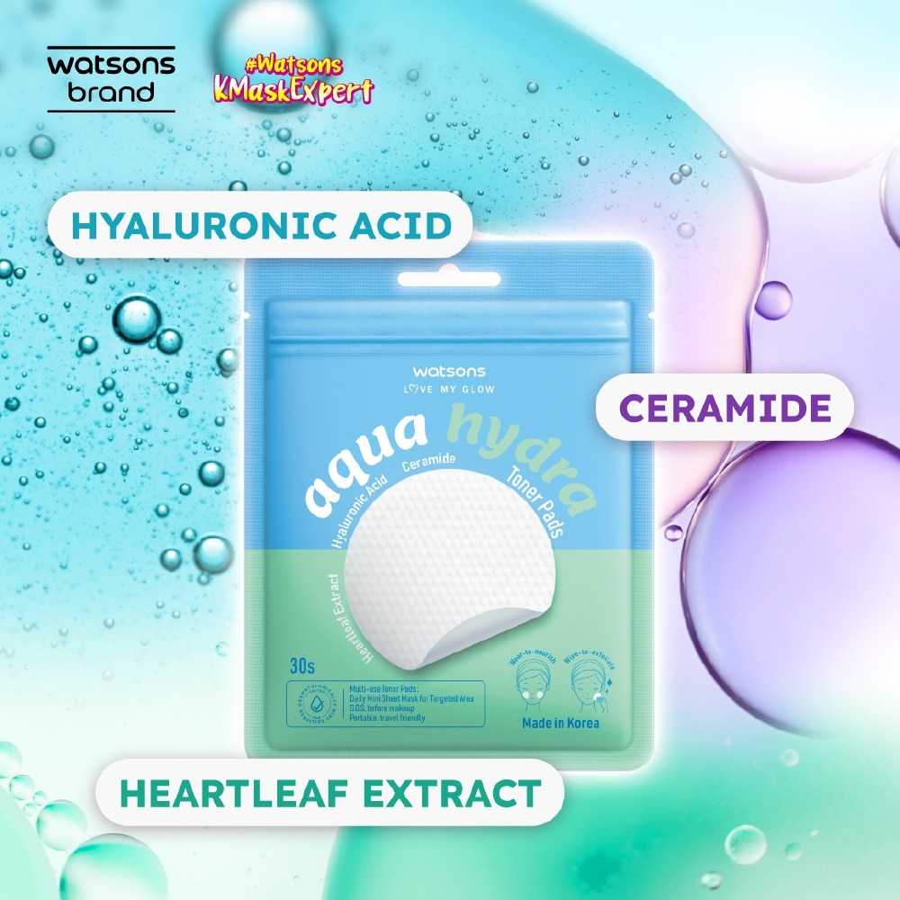 Aqua Hydra Toner Pads 30s