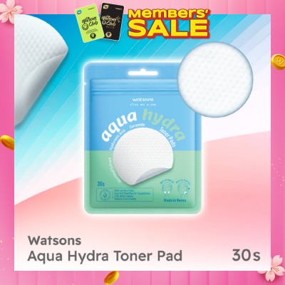 WATSONS Aqua Hydra Toner Pads 30s