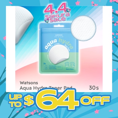 WATSONS - Aqua Hydra Toner Pads 30s