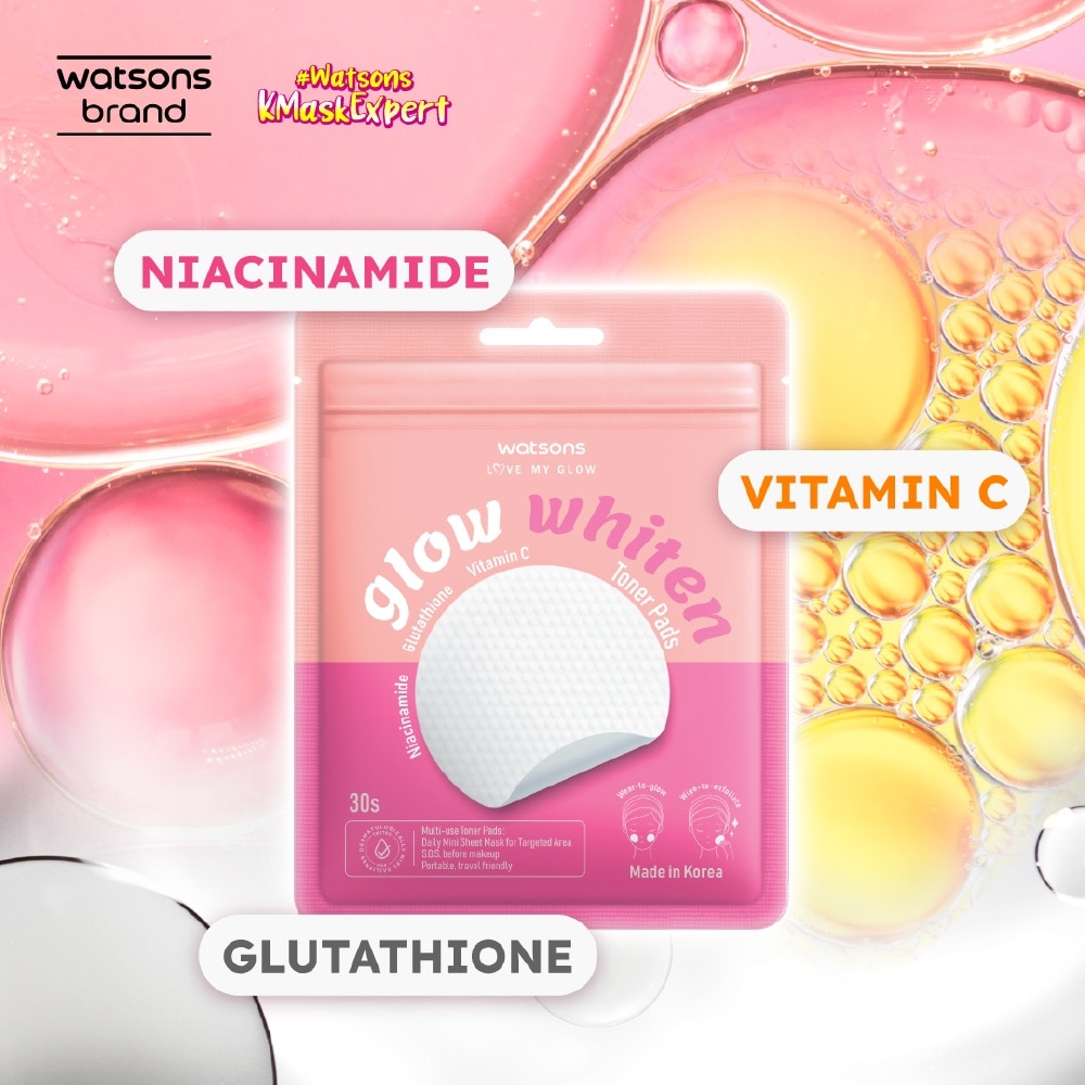 Glow Whiten Toner Pads 30s