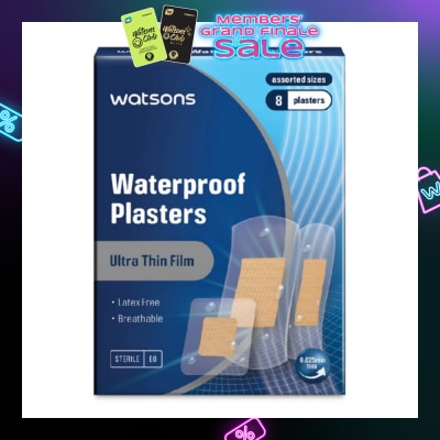 WATSONS Watsons Waterproof Plasters 8s Assorted