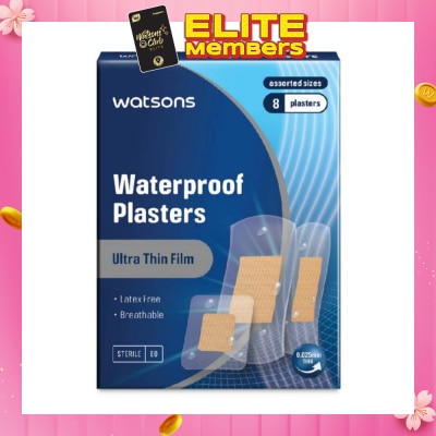 WATSONS Watsons Waterproof Plasters 8s Assorted