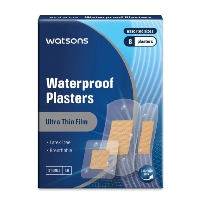 WATSONS Watsons Waterproof Plasters 8s Assorted