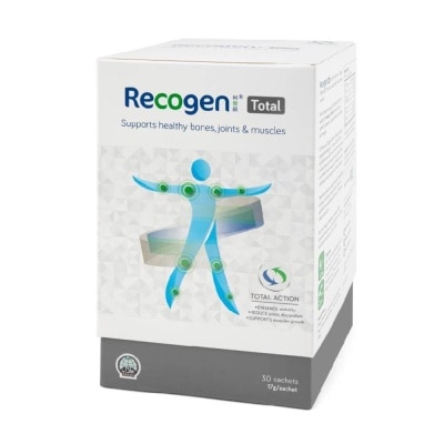 RECOGEN Recogen Total Sachet (Reduce Joints Discomfort Support Muscle Growth & Enhance Mobility) 17g x 30s