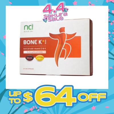 RECOGEN - Bone K+ Capsule (For Strong Bones & Joint) 30s x 2