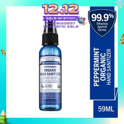 DR BRONNER'S Peppermint Hand Sanitizer 59ml