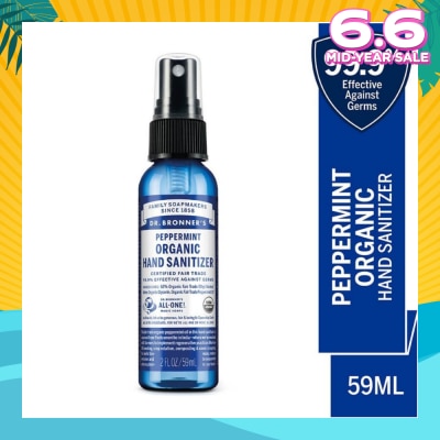 DR BRONNER'S Peppermint Hand Sanitizer 59ml