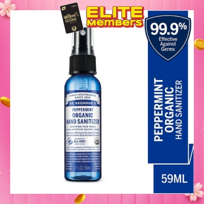 DR BRONNER'S Peppermint Hand Sanitizer 59ml