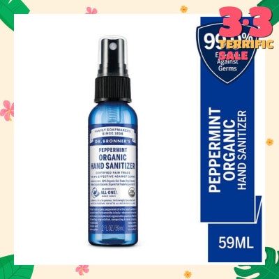 DR BRONNER'S Peppermint Hand Sanitizer 59ml