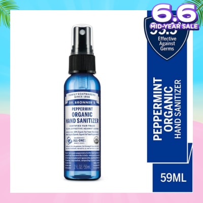 DR BRONNER'S Peppermint Hand Sanitizer 59ml