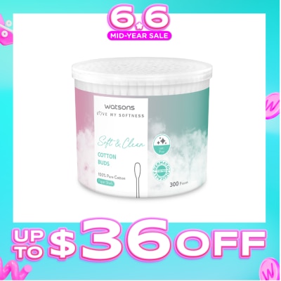 WATSONS - X-Flower Soft & Clean Cotton Buds 300s