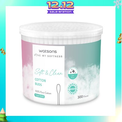 WATSONS X-Flower Soft & Clean Cotton Buds 300s
