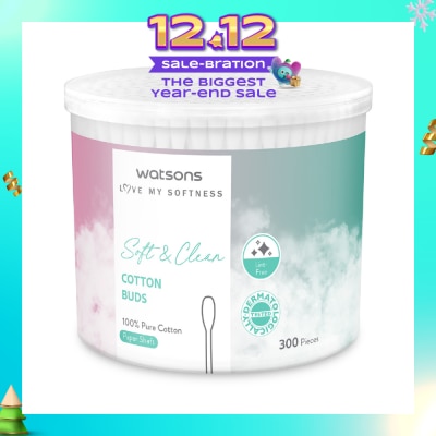 WATSONS X-Flower Soft & Clean Cotton Buds 300s