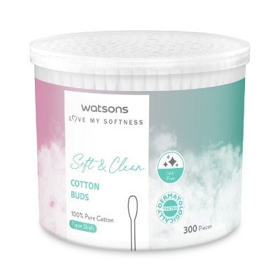 WATSONS X-Flower Soft & Clean Cotton Buds 300s