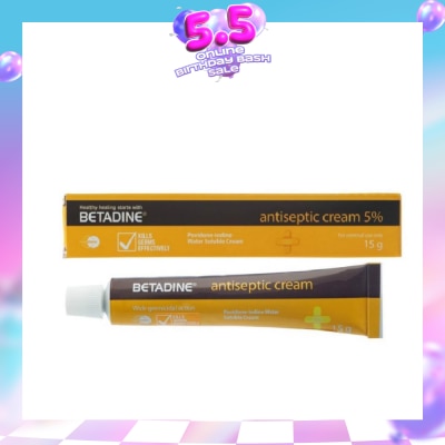 BETADINE® - Antiseptic Cream 5% 15g (Expiry: Feb`2027)