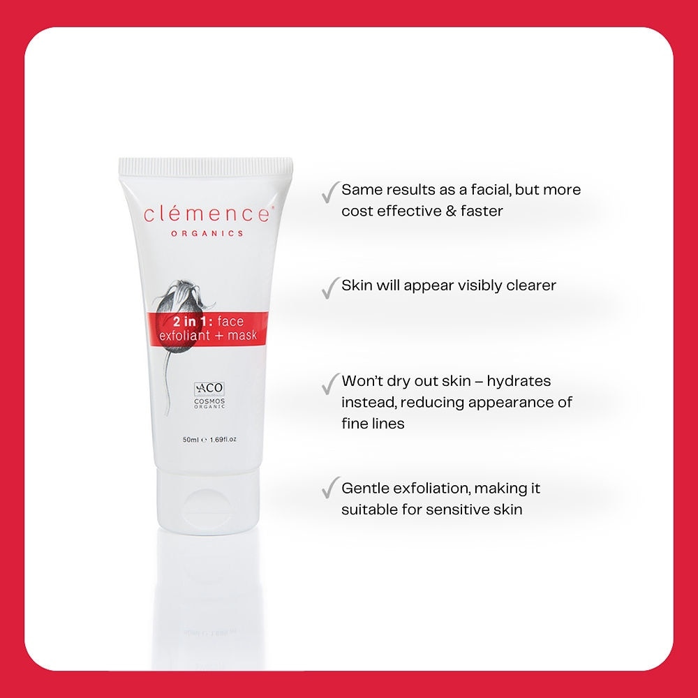 2 in 1 Face Exfoliant + Mask 50ml