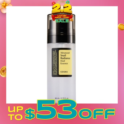 COSRX Advanced Snail Radiance Dual Essence (Enhance Skin Plumpness and Boost Skin's Radiance) 80ml