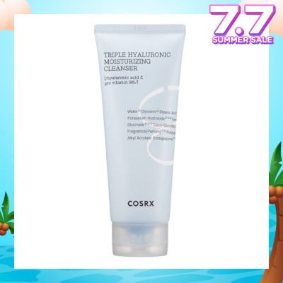 COSRX Hydrium Triple Hyaluronic Moisture Cleanser (Moisturise and Rid Skin of Makeup Residue and Impurities) 150ml
