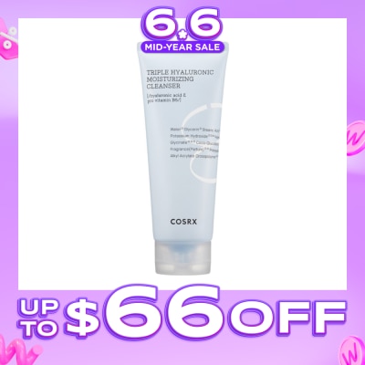 COSRX - Hydrium Triple Hyaluronic Moisture Cleanser (Moisturise and Rid Skin of Makeup Residue and Impurities) 150ml