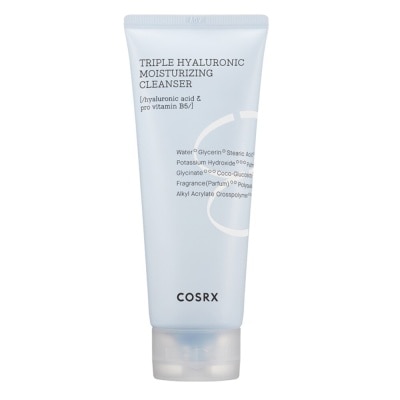 COSRX Hydrium Triple Hyaluronic Moisture Cleanser (Moisturise and Rid Skin of Makeup Residue and Impurities) 150ml