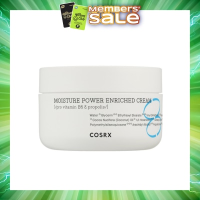 COSRX - Hydrium Moisture Power Enriched Cream (Hydrate and Smoothens Rough Skin) 50ml