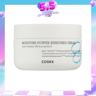 COSRX - Hydrium Moisture Power Enriched Cream (Hydrate and Smoothens Rough Skin) 50ml