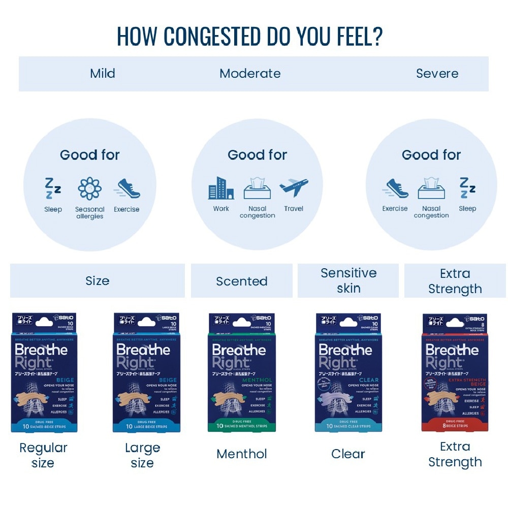 Breathe Right Nasal Strips Menthol 10s