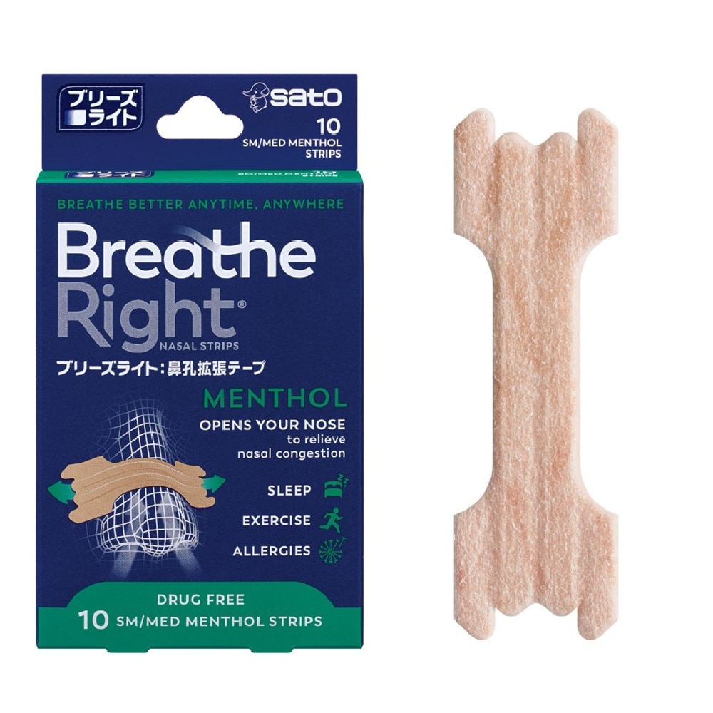 Breathe Right Nasal Strips Menthol 10s