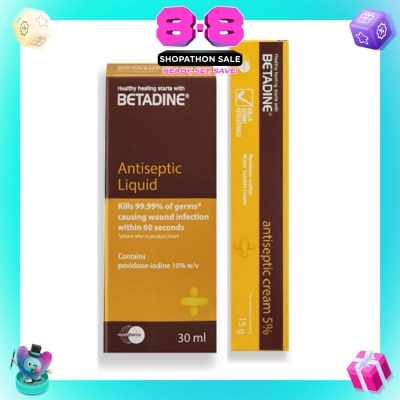 BETADINE® - Antiseptic Solutions & Cream Bundle Set 1s