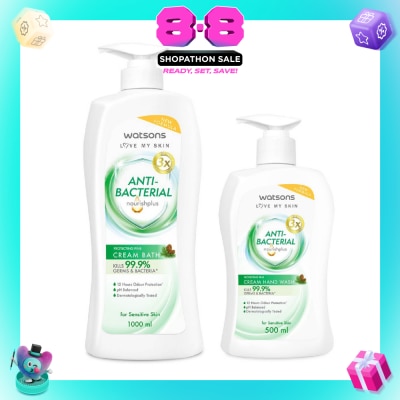 WATSONS - Anti-Bacterial Protecting Pine Cream Bath & Hand Wash Bundle Set 1s
