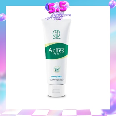 ACNES - Amino Acid Soap-free Creamy Face Wash (Anti-Acne & Oil-Control) 100g