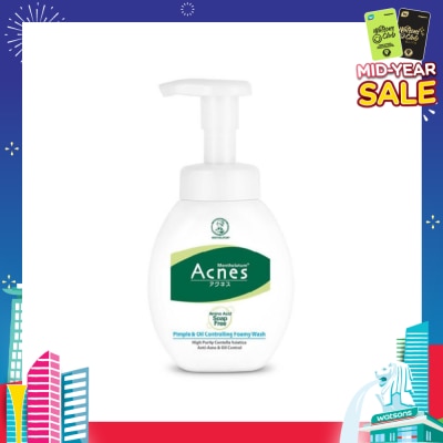 ACNES Bubble Foam Anti-Pimple Formula Wash (Anti-Bacterial & Oil-Control) 150g