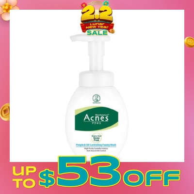 ACNES Bubble Foam Anti-Pimple Formula Wash (Anti-Bacterial & Oil-Control) 150g
