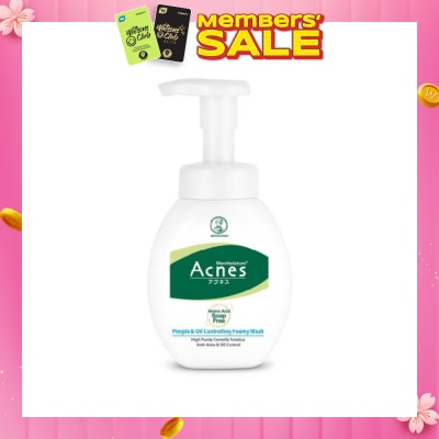 ACNES Bubble Foam Anti-Pimple Formula Wash (Anti-Bacterial & Oil-Control) 150g