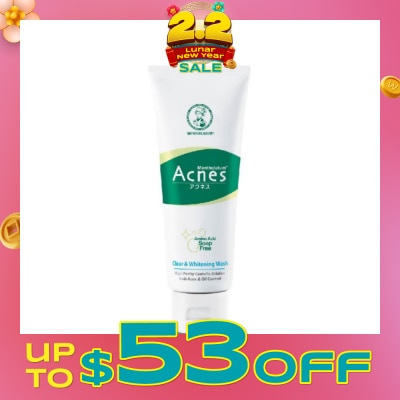 ACNES Clear and Whitening Wash (For Oily & Troubled Skin) 100ml