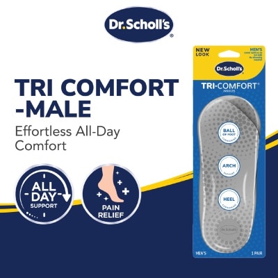 DR SCHOLL’S Tri-Comfort Insoles Men 1s