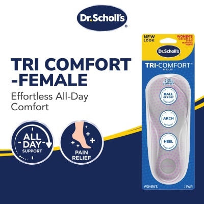 DR SCHOLL’S Tri-Comfort Insoles Women 1s