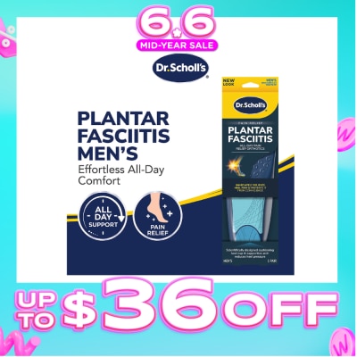 DR SCHOLL’S - Plantar Fasciitis Pain Relief Orthotics Men 1s