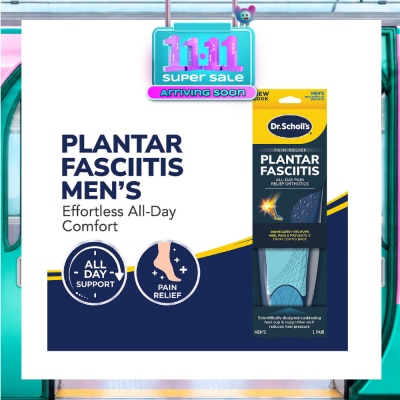 DR SCHOLL’S Plantar Fasciitis Pain Relief Orthotics Men 1s image