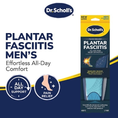 DR SCHOLL’S Plantar Fasciitis Pain Relief Orthotics Men 1s