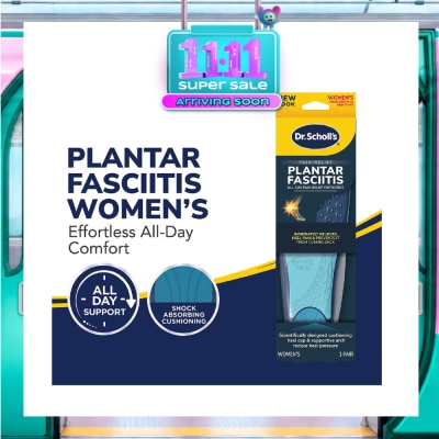 DR SCHOLL’S Plantar Fasciitis Pain Relief Orthotics Women 1s image
