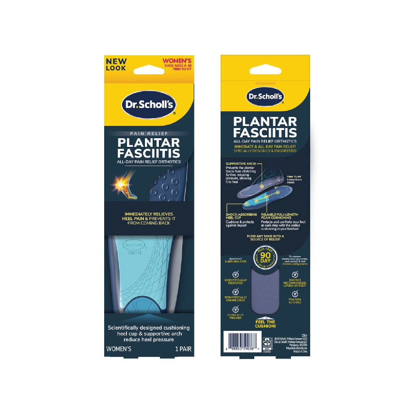 Plantar Fasciitis Pain Relief Orthotics Women 1s