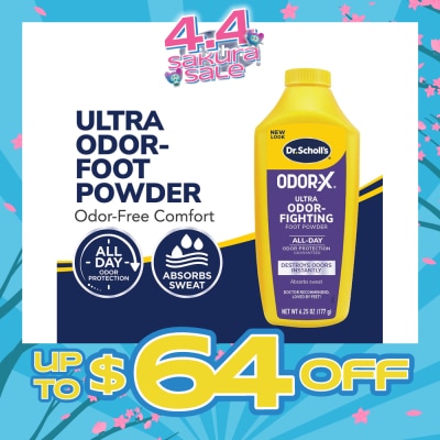 DR SCHOLL’S - OdorX Ultra Odor-Fighting Foot Powder 177g