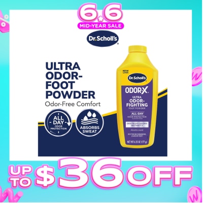 DR SCHOLL’S - OdorX Ultra Odor-Fighting Foot Powder 177g